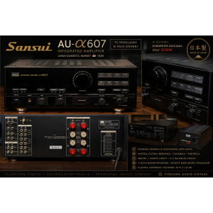 Sansui AU-α607 – Początek Legendy Alpha | Japoński Wzmacniacz Audiofilski | Po Serwisie