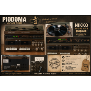 Nikko NHS-75 MK II – Audio Center z gramofonem i podwójnym magnetofonem kasetowym