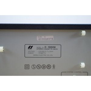 Sansui D-1000W – Magnetofon Kasetowy Stereo Auto Reverse z Serii 1000