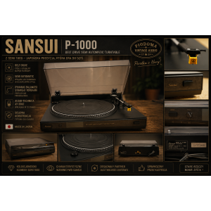 Sansui P-1000 – Gramofon z serii System 1000 | Oryginalny element do Systemu serii 1000 Sansui