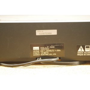 Sansui P-1000 – Gramofon z serii System 1000 | Oryginalny element do Systemu serii 1000 Sansui