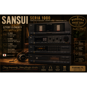 Sansui System 1000 – B-1000 / C-1000 / T-1000 / CD-V1000 | Kompletny zestaw audio vintage