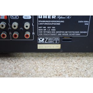Uher LA-1000 Reference No.1 – przedwzmacniacz stereo Hi-Fi | Niemiecka szkoła brzmienia