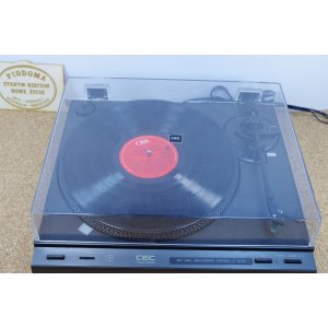 Gramofon C.E.C. Chuo Denki ST 510 – japoński półautomat paskowy, po przeglądzie, nowy pasek