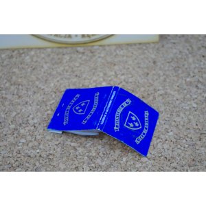 Hotelowy zestaw plastikowych szpikulców reklamowych – Hôtel de l'École, Francja, vintage