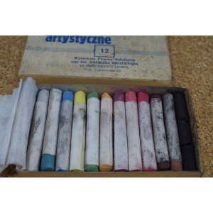 Pastele artystyczne 12 kolorów – komplet w oryginalnym pudełku, Częstochowa, vintage