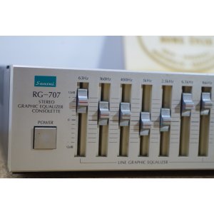 Sansui RG-707 Stereo Graphic Equalizer Consolette – japoński korektor graficzny z efektem Echo | Vintage Hi-Fi