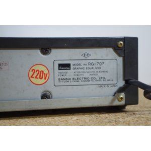 Sansui RG-707 Stereo Graphic Equalizer Consolette – japoński korektor graficzny z efektem Echo | Vintage Hi-Fi