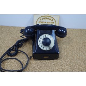 Telefon tarczowy B-613-106A – 1956 r. – aparat telefoniczny PRL – do renowacji