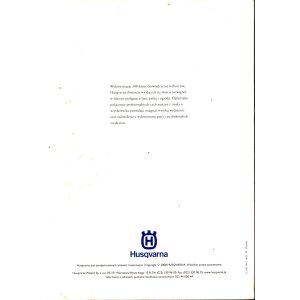 Husqvarna – katalog produktowy 2008/2009