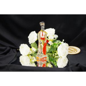 Kolekcjonerska butelka figurka „Sangria” – hiszpański torreador, szkło dekorowane