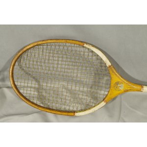Drewniana rakieta do badmintona vintage – stara rakieta kolekcjonerska