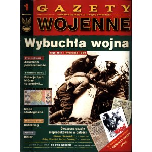 Gazety Wojenne – 50 numerów 1–80 + oryginalny segregator nr 1