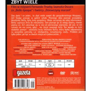 Zbyt wiele DVD – Antonio Banderas, Melanie Griffith, Daryl Hannah