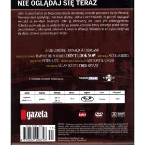 Nie oglądaj się teraz DVD – Donald Sutherland, Julie Christie