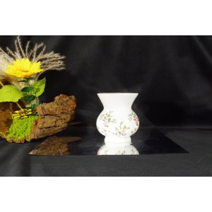 Bogucice wazon porcelanowy kwiaty złocenie vintage PRL