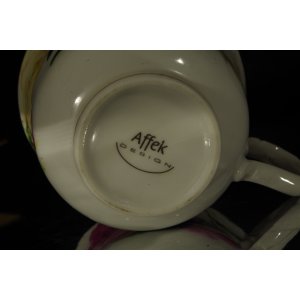 Filiżanka porcelanowa Affek Design róże kwiaty złocenia