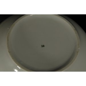 Porcelanowa misa z uchwytami Blue Onion Zwiebelmuster vintage