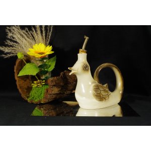 Karafka ceramiczna kogut Ceramika Włocławek vintage PRL