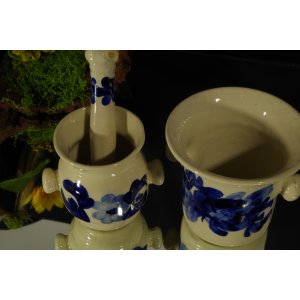 Ceramiczne pojemniki z tłuczkiem – SR Gliwice Warsztat 47 – 2 szt. PRL