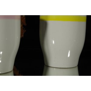 Chodzież – 2 porcelanowe kubeczki  – PRL, Made in Poland