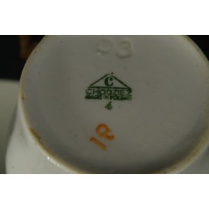 Chodzież – 2 porcelanowe kubeczki  – PRL, Made in Poland