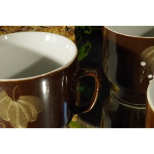 Komplet 5 kubków ceramicznych DPRK – Korea Północna, lata 70.–80. vintage