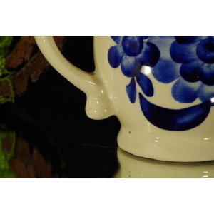 Kubek ceramiczny ręcznie malowany – Ceramika Szlachetna Gliwice, Warsztat 47, PRL