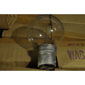 Żarówka trakcyjna WAG-FEN 280 V 25 W B22 – NOS, PRL