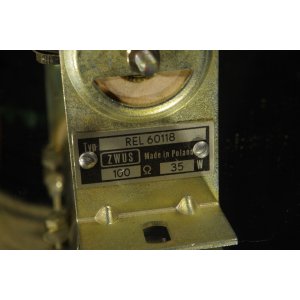 ZWUS REL 60118 – rezystor regulowany drutowy 100 Ω 35 W z odczepami, NOS, PRL